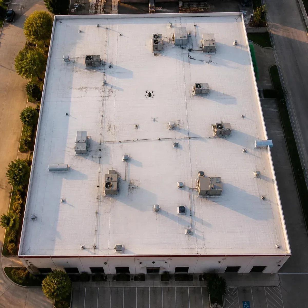 Drone Roof Inspection for Commercial Buildings in Bridgeport, CT