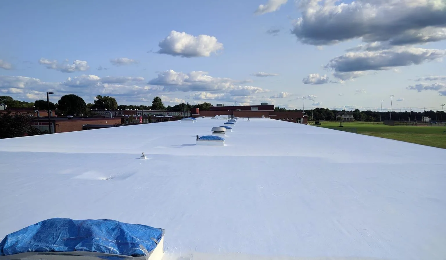 Commercial Roof Coating Restoration in Bridgeport, CT Commercial Roof Coating Restoration in Bridgeport, CT